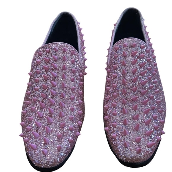 Enzo Romeo SPK09 Men's Vintage Spike Dress Loafers Slip On Tuxedo Dre - Picture 3 of 8